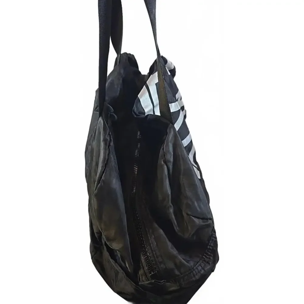 Soul Cycle X Large Duffle Bag 20" X 22" Black Graffiti Packable Travel Gym - Picture 5 of 8